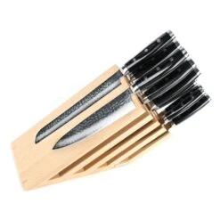 Artelegno Venezia 5-tier Magnetic Beechwood Knife Block -KITCHEN KNIVES Shop 07 3