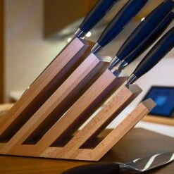 Artelegno Venezia 5-tier Magnetic Beechwood Knife Block -KITCHEN KNIVES Shop 07 5