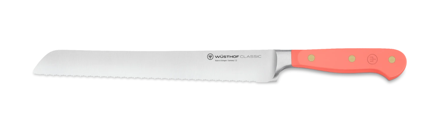 Wusthof Classic Colour Precision Double Serrated Bread Knife 23cm Coral Peach (WT1061706323) 3 Wusthof Classic Colour Precision Double Serrated Bread Knife 23cm Coral Peach (WT1061706323)