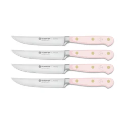 Wusthof Classic Colour 4-piece Steak Knife Set Pink Himalayan Salt (WT1061760404)