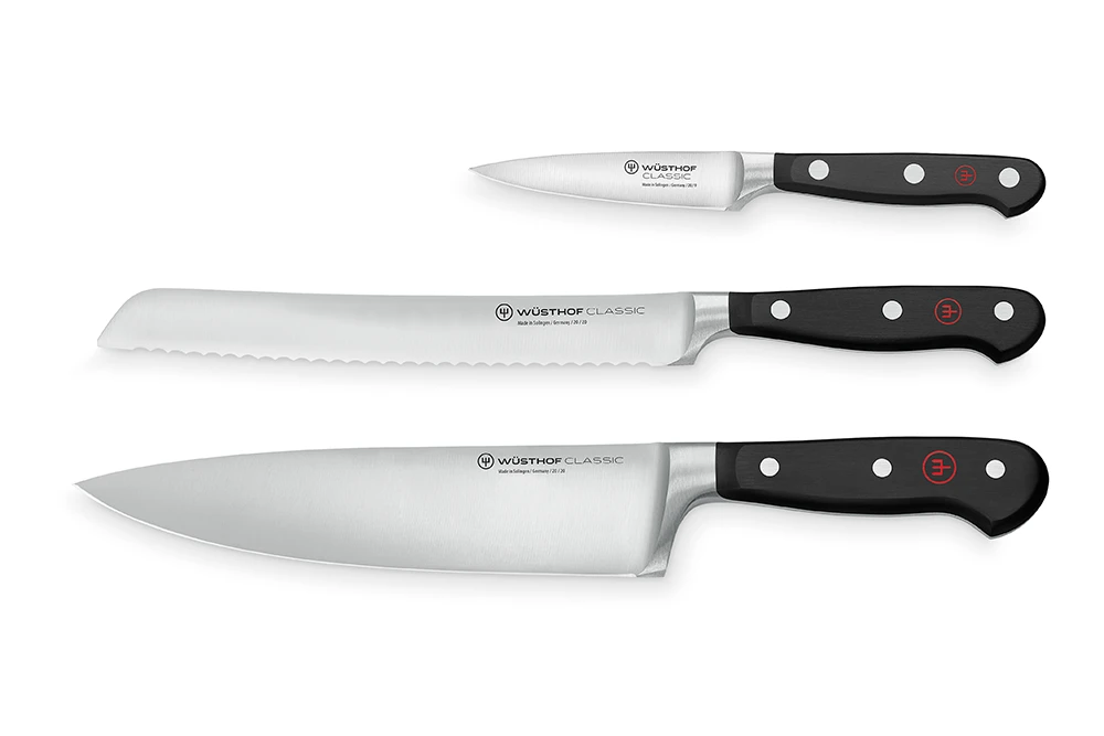 Wusthof Classic 3pc Knife Set (WT1120160304) 3 Wusthof Classic 3pc Knife Set (WT1120160304)