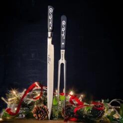 I.O.Shen 230mm Carving Knife And Carving Fork Set -KITCHEN KNIVES Shop 2024 4