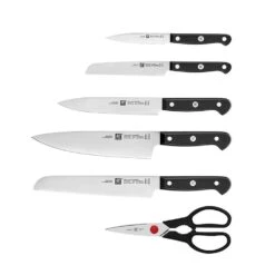 Zwilling Gourmet 7 Piece Brown Knife Block Set With Kis Technology (36133-000-0) -KITCHEN KNIVES Shop 36133 000 0 1
