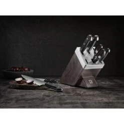 Zwilling Gourmet 7 Piece Brown Knife Block Set With Kis Technology (36133-000-0) -KITCHEN KNIVES Shop 36133 000 0 6