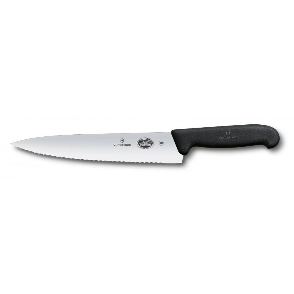 Victorinox Fibrox 22cm Chefs Knife Serrated Edge (5203322) 3 Victorinox Fibrox 22cm Chefs Knife Serrated Edge (5203322)