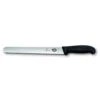 Victorinox Fibrox 25cm Slicing Knife Serrated Edge Round Tip (5423325) -KITCHEN KNIVES Shop 5423325