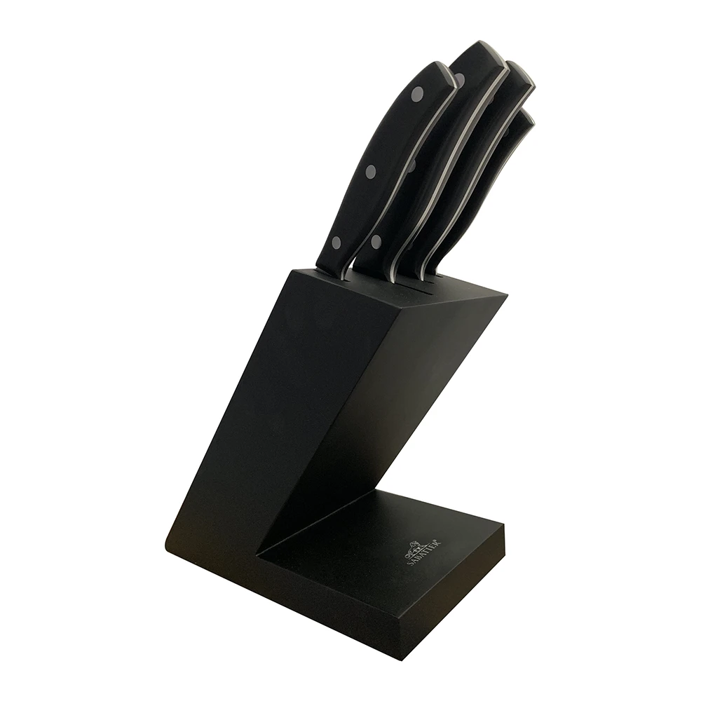 Sabatier® International 4 Piece Knife Block (9cm Paring, 13cm Serrated Utility, 20cm Carving, 20cm Cooks) 3 Sabatier® International 4 Piece Knife Block (9cm Paring, 13cm Serrated Utility, 20cm Carving, 20cm Cooks)
