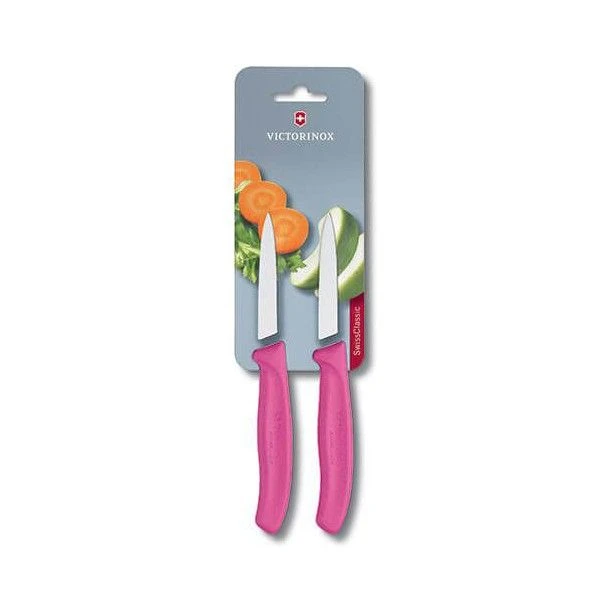 Victorinox Swiss Classic 2 X 8cm Paring Knife With Pointed Tip Pink (67606L115B) 3 Victorinox Swiss Classic 2 X 8cm Paring Knife With Pointed Tip Pink (67606L115B)