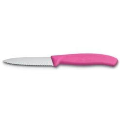 Victorinox Swiss Classic 2 X 8cm Paring Knife Point Serrated Pink (67636L115B) -KITCHEN KNIVES Shop 67636l115b 1