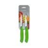 Victorinox Swiss Classic 2 X 10cm Paring Knife Set Green (67796L4B) -KITCHEN KNIVES Shop 67796l4b