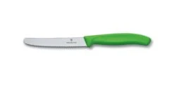 Victorinox Swiss Classic 2 X 11cm Tomato/Utility Knife Set Green (67836L114B) -KITCHEN KNIVES Shop 67836l114 tomato utility knife serrated edge green 11cm 1