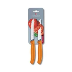 Front Page 32 Victorinox Swiss Classic 2 X 11cm Tomato/Utility Knife Set Orange (67836L119B)