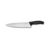 Victorinox Swiss Classic 25cm Carving Knife Fluted Blade Black (6802325B) -KITCHEN KNIVES Shop 6802325b