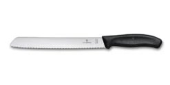Victorinox Swiss Classic 21cm Bread Knife Serrated Edge Black (6863321B)