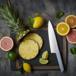 Victorinox Swiss Modern Colour 20cm Carving Knife - Cornflower Blue (69016202B) -KITCHEN KNIVES Shop 69016202b ls 1