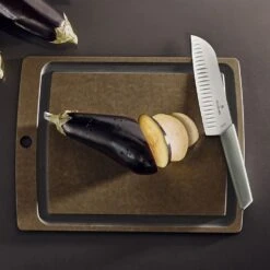 Victorinox Swiss Modern Colour 17cm Fluted Santoku Knife - Olive Green (6905617K6B) -KITCHEN KNIVES Shop 6905617k6b ls 1