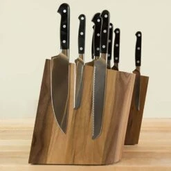 Artelegno Grand Prix S Magnetic Walnut Knife Block -KITCHEN KNIVES Shop 84wl v2 4