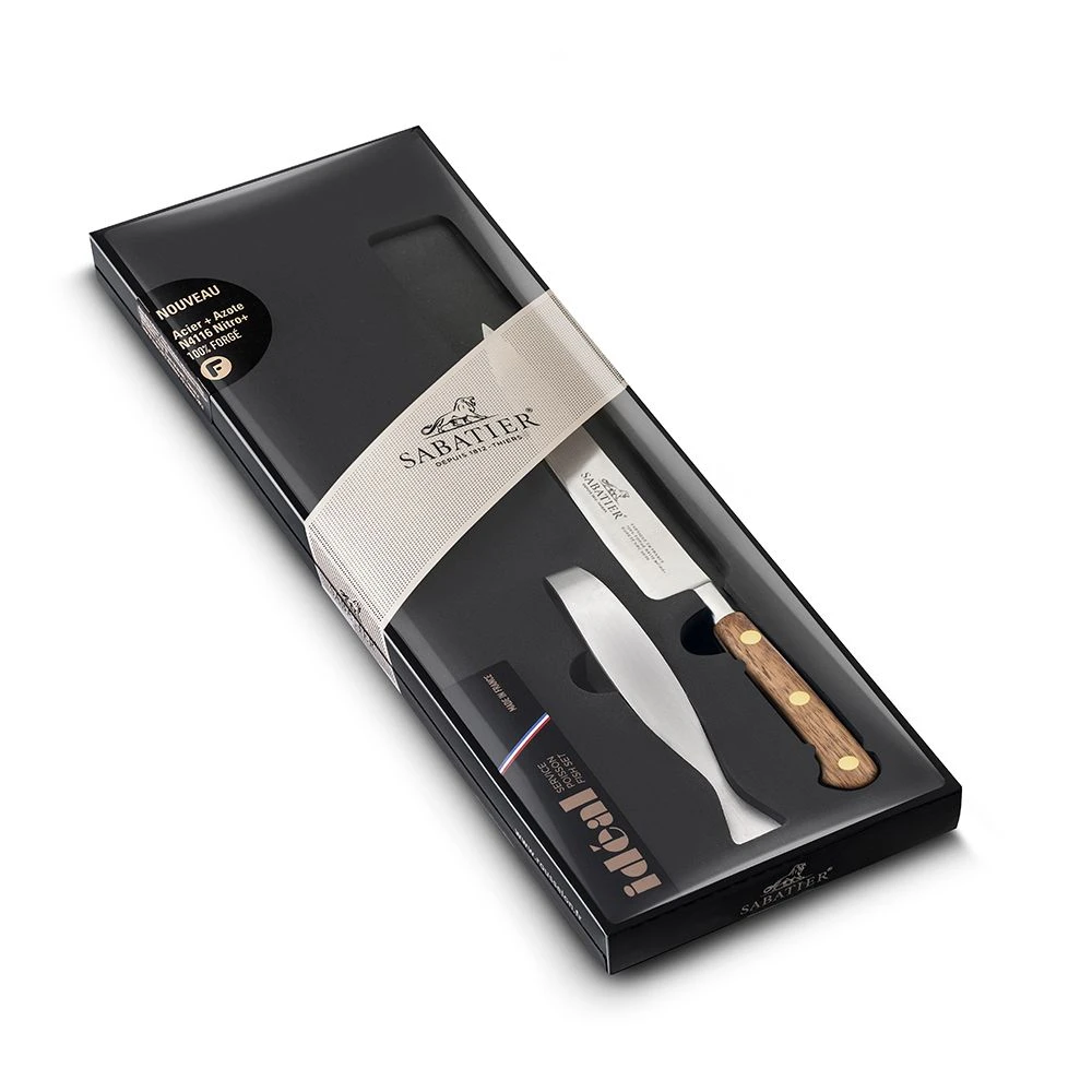 Lion Sabatier® Ideal Perigord 2 Piece Set - Filleting Knife & Tweezers (Walnut Handle With Brass Rivets) 6 Lion Sabatier® Ideal Perigord 2 Piece Set - Filleting Knife & Tweezers (Walnut Handle With Brass Rivets) - Image 4