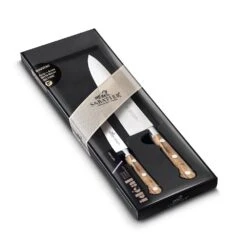 Lion Sabatier® Ideal Provencao 2 Piece Knife Set - 10cm Paring & 20cm Cooks Knife (Olive Handle With Stainless Steel Rivets) -KITCHEN KNIVES Shop 893785 2