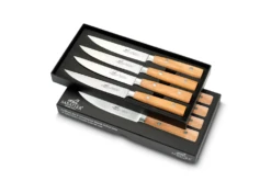 Sabatier® Gaucho 4 Piece Steak Knife Set - Natural Beech Handle (900484)