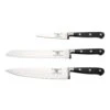 Rockingham Forge Pro Black Series 3 Piece Set (9cm Paring Knife, 20cm Cooks Knife & 20cm Bread Knife) -KITCHEN KNIVES Shop 9009pa sk5 br