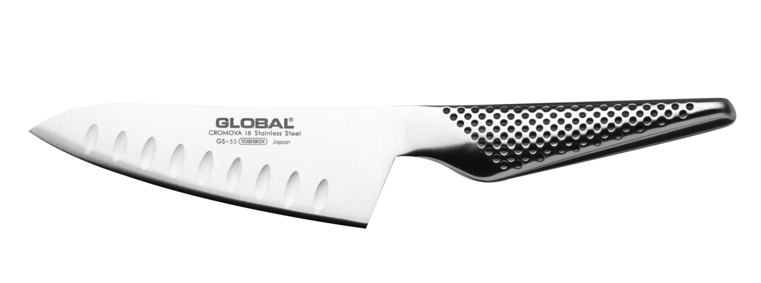 Global GS55 - 12cm Fluted Oriental Santoku Knife (GS-55) 5 Global GS55 - 12cm Fluted Oriental Santoku Knife (GS-55) - Image 3