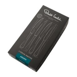 Robert Welch Arden Bright V Steak Knife Set 4 Piece -KITCHEN KNIVES Shop ardbr1012v4 arden 4pc steak knife set