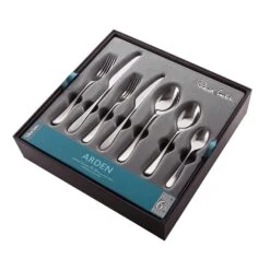 Robert Welch Arden Bright V Cutlery Set 42 Piece With Free Large Cutlery Tray -KITCHEN KNIVES Shop ardbr1099v42 arden 42pc set 1