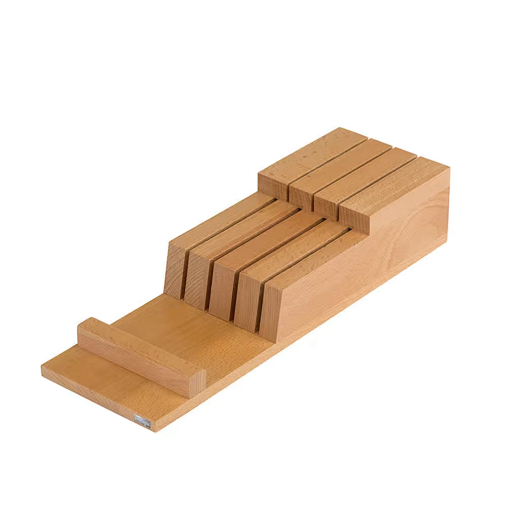 Artelegno Beech Wood Drawer Knife Block Natural Lacquered 3 Artelegno Beech Wood Drawer Knife Block Natural Lacquered