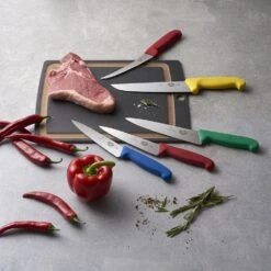 Victorinox Fibrox 22cm Chefs Knife (5200322) 13 Victorinox Fibrox 22cm Chefs Knife (5200322) -KITCHEN KNIVES Shop cut fibrox b3 chef ls4 colopur 3