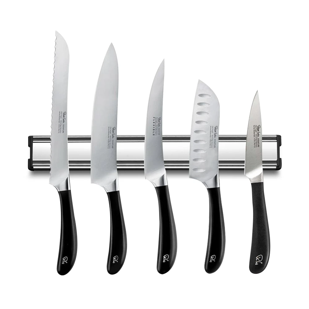 Robert Welch 6 Piece Magnetic Knife Rack Set 3 Robert Welch 6 Piece Magnetic Knife Rack Set