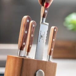 Rockingham Forge Pro Wood Series 2 Piece Set (9cm Paring Knife & 18cm Santoku Knife) -KITCHEN KNIVES Shop frf 8008 block lifestyle 03 compressed 8 1 1