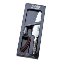 Global G-2220BR - 2 Piece Set Of G-2 Knife And SH-220-BR Sharpener (G-2220BR)