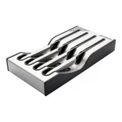 Global 4 Piece Steak Knife Set With Rack (G-88/4001/R)