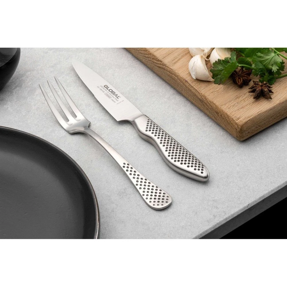 Global Steak Knife & Fork Set With Dock (G-88/4012/R) 5 Global Steak Knife & Fork Set With Dock (G-88/4012/R) - Image 3