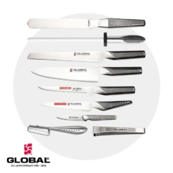 Global 35th Anniversary 10 Piece Chef's Knife Case Set
