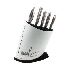Global Michel Roux Jr GR52/WB6 - 6 Piece White Knife Block Set (GR52/WB6)