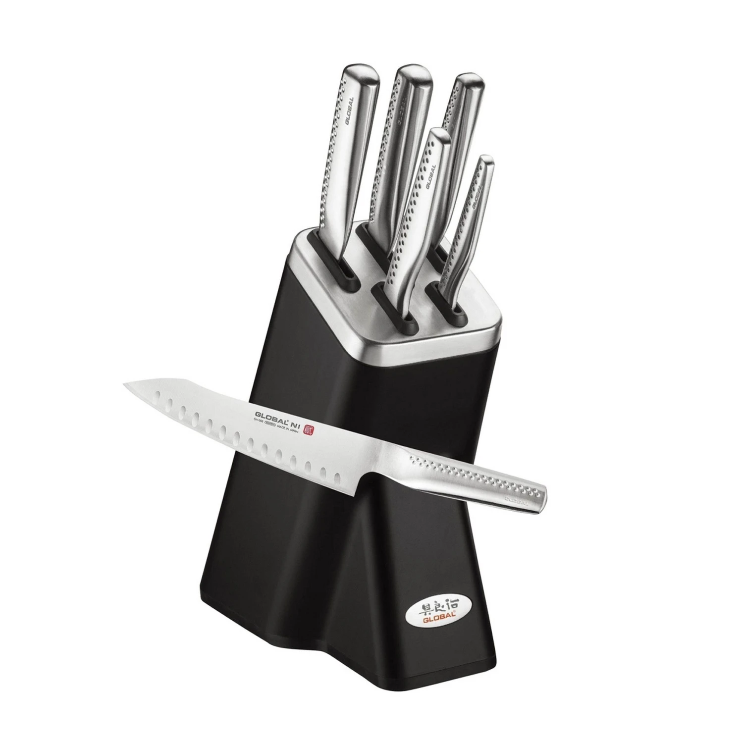 Global Knives NI Series 6 Piece Knife Block Set Black (GN-626/6BK) 3 Global Knives NI Series 6 Piece Knife Block Set Black (GN-626/6BK)