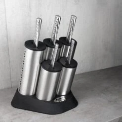 Global Ukon 6 Piece Engine Knife Block Set (GU-20202/6B) -KITCHEN KNIVES Shop gu 20202 6b 4