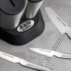 Global Ukon 6 Piece Engine Knife Block Set (GU-20202/6B) -KITCHEN KNIVES Shop gu 20202 6b 5