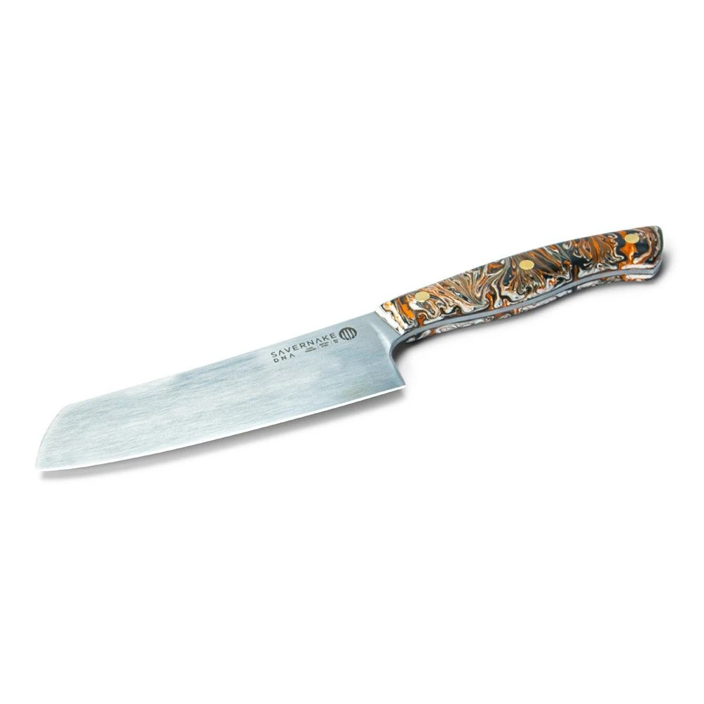 Savernake DNA GC14 14cm Nakiri - Anthracite, Arctic & Orange With Marble Handle 5 Savernake DNA GC14 14cm Nakiri - Anthracite, Arctic & Orange With Marble Handle - Image 3