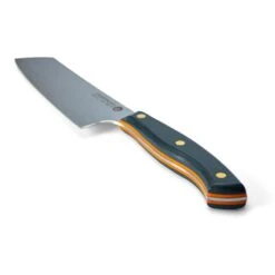 Savernake DNA GC14 14cm Nakiri - Anthracite & Orange With Traditional Handle -KITCHEN KNIVES Shop house trad gc14 iso handle