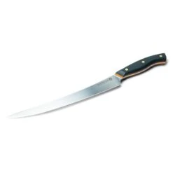 Savernake DNA PC26 26cm Carving Knife - Anthracite & Orange With Traditional Handle -KITCHEN KNIVES Shop house trad pc26 iso blade 1
