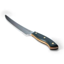 Savernake DNA PC26 26cm Carving Knife - Anthracite & Orange With Traditional Handle -KITCHEN KNIVES Shop house trad pc26 iso handle 1