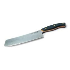 Savernake DNA SK18 18cm Nakiri - Anthracite & Orange With Traditional Handle -KITCHEN KNIVES Shop house trad sk18 iso blade
