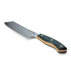 Savernake DNA SK18 18cm Nakiri - Anthracite & Orange With Traditional Handle -KITCHEN KNIVES Shop house trad sk18 iso handle