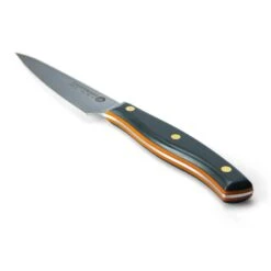 Savernake DNA SY11 11cm Large Paring Knife - Anthracite & Orange With Traditional Handle -KITCHEN KNIVES Shop house trad sy11 iso handle