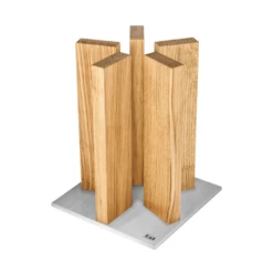Kai Shun Kai Magnet Knife Block "Stonehenge" - Oak/Stainless Steel (KAI-STH-3 TM)