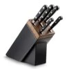 Lion Sabatier® Ideal Black Block & 5pc Knife Set (Black Handle With Stainless Steel Rivets) -KITCHEN KNIVES Shop kk 664282