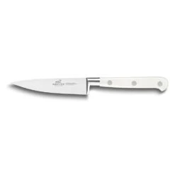 Lion Sabatier® Ideal Toque Blanche 2 Piece Knife Set - 10cm Paring & 18cm Santoku Knife (White Handle With Stainless Steel Rivets) 8 Lion Sabatier® Ideal Toque Blanche 2 Piece Knife Set - 10cm Paring & 18cm Santoku Knife (White Handle With Stainless Steel Rivets) -KITCHEN KNIVES Shop kk 800183 3